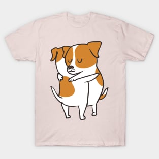 Jack Russell Terrier hugs T-Shirt